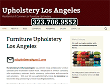 Tablet Screenshot of mlreupholstery.com